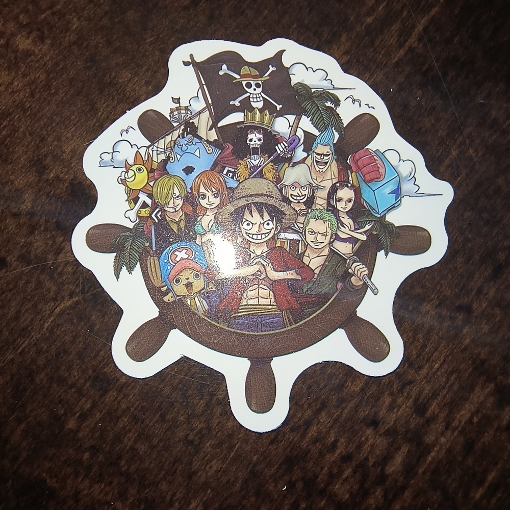 Anime Pirate Crew Sticker - Multicolor